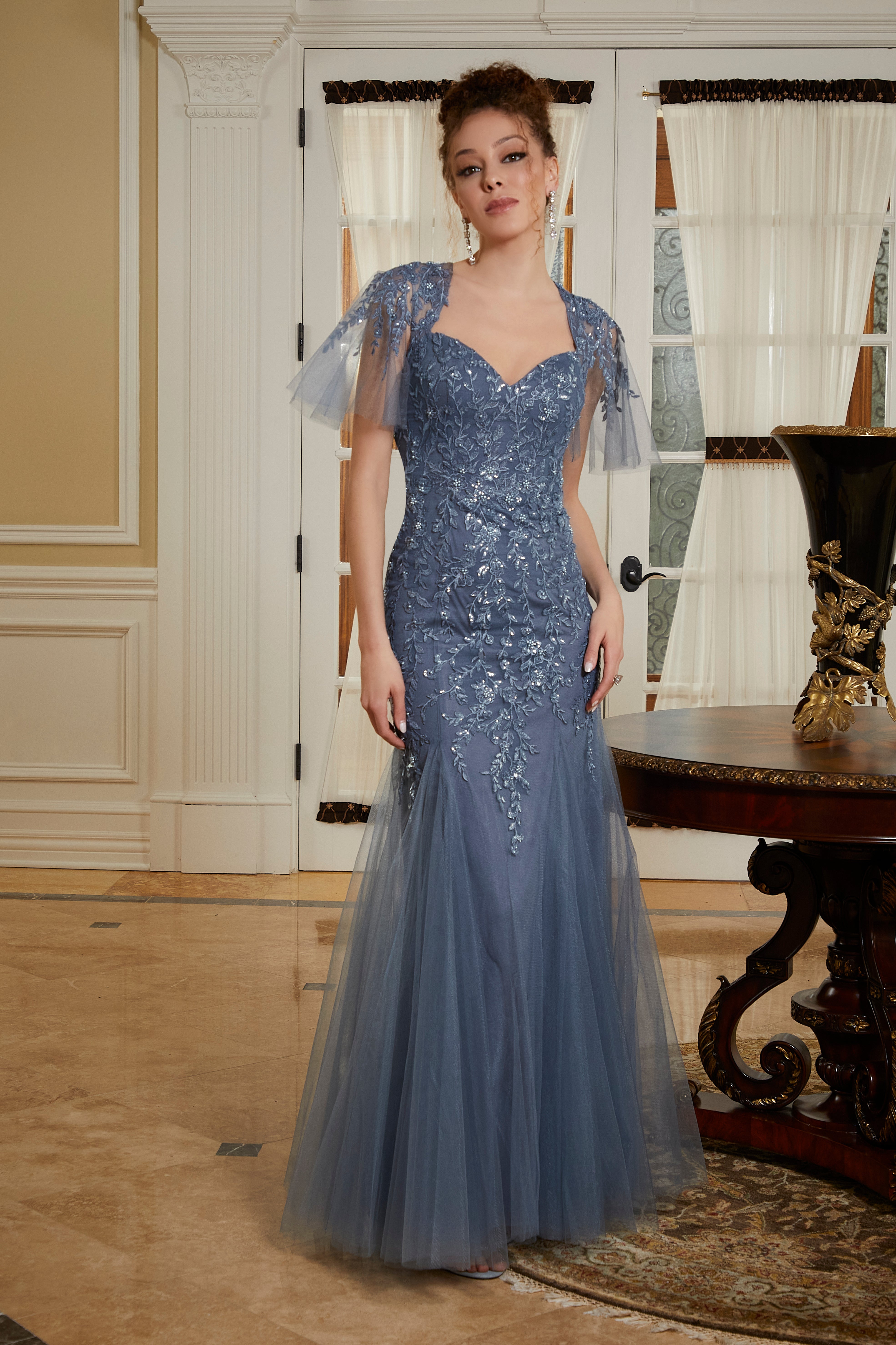 MGNY Collection by Mori Lee 72831 Slate Nigel Rayment Boutique