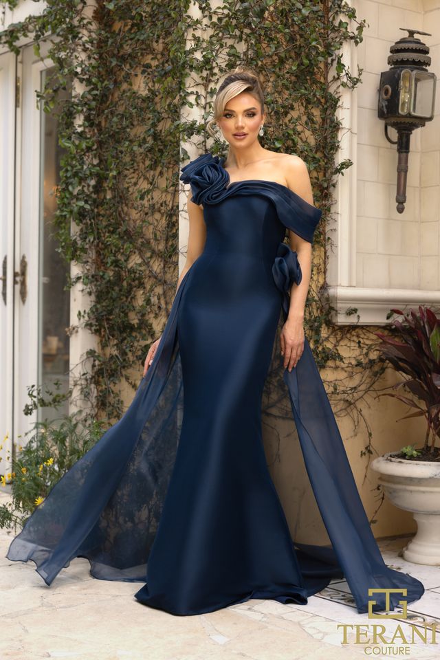 Terani Couture 242M3342 NAVY