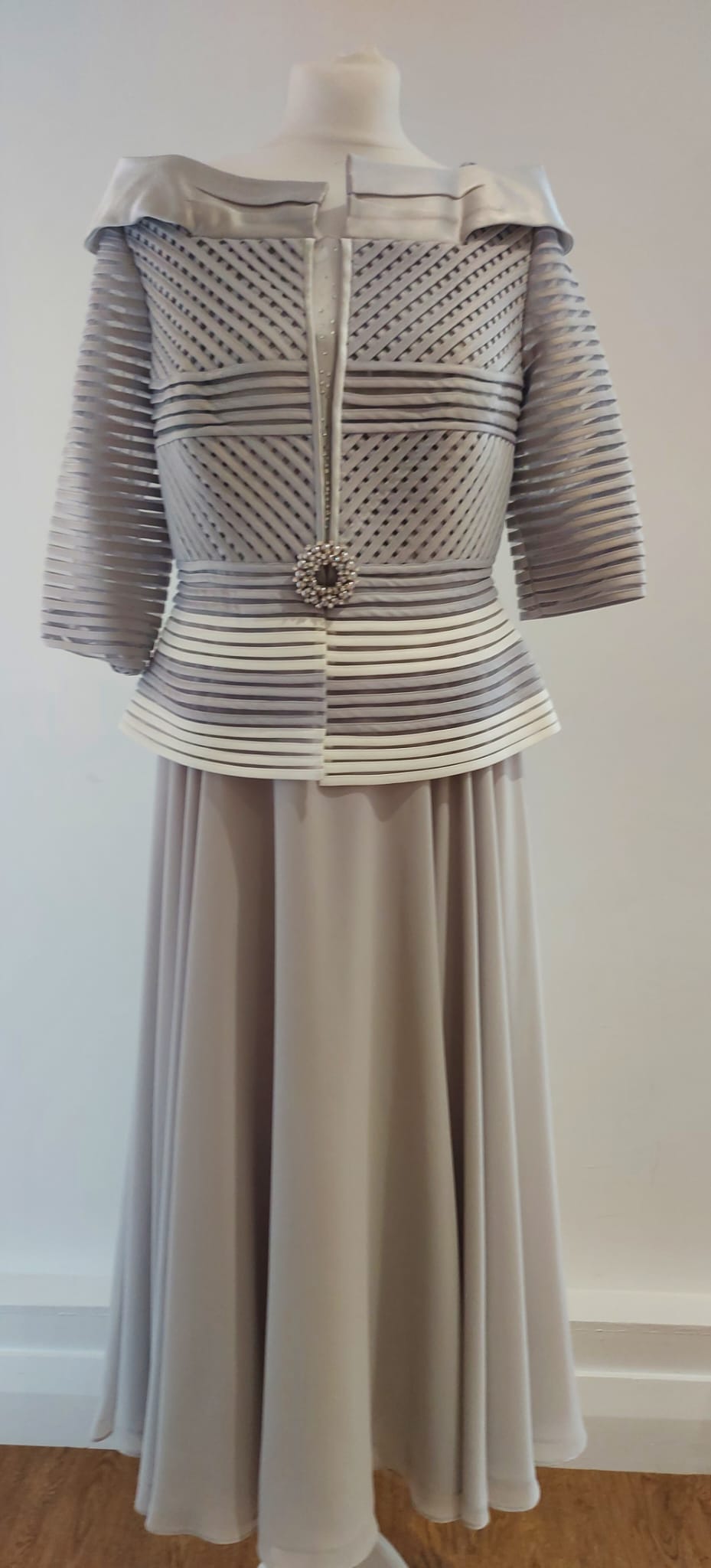 Veni Infantino 991305 Silver-A-line Dress