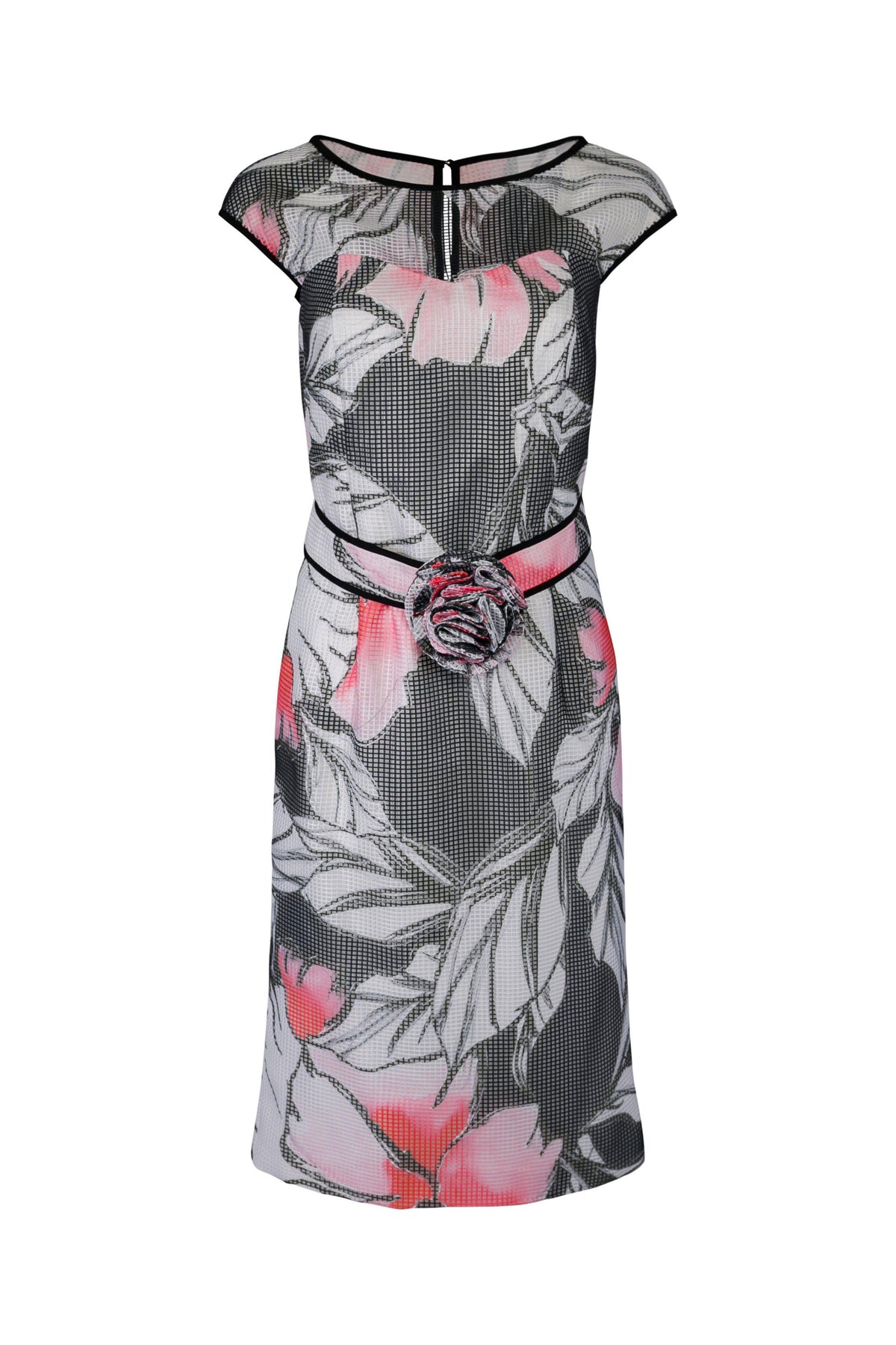 Luis Civit D839 - Charcoal print dress